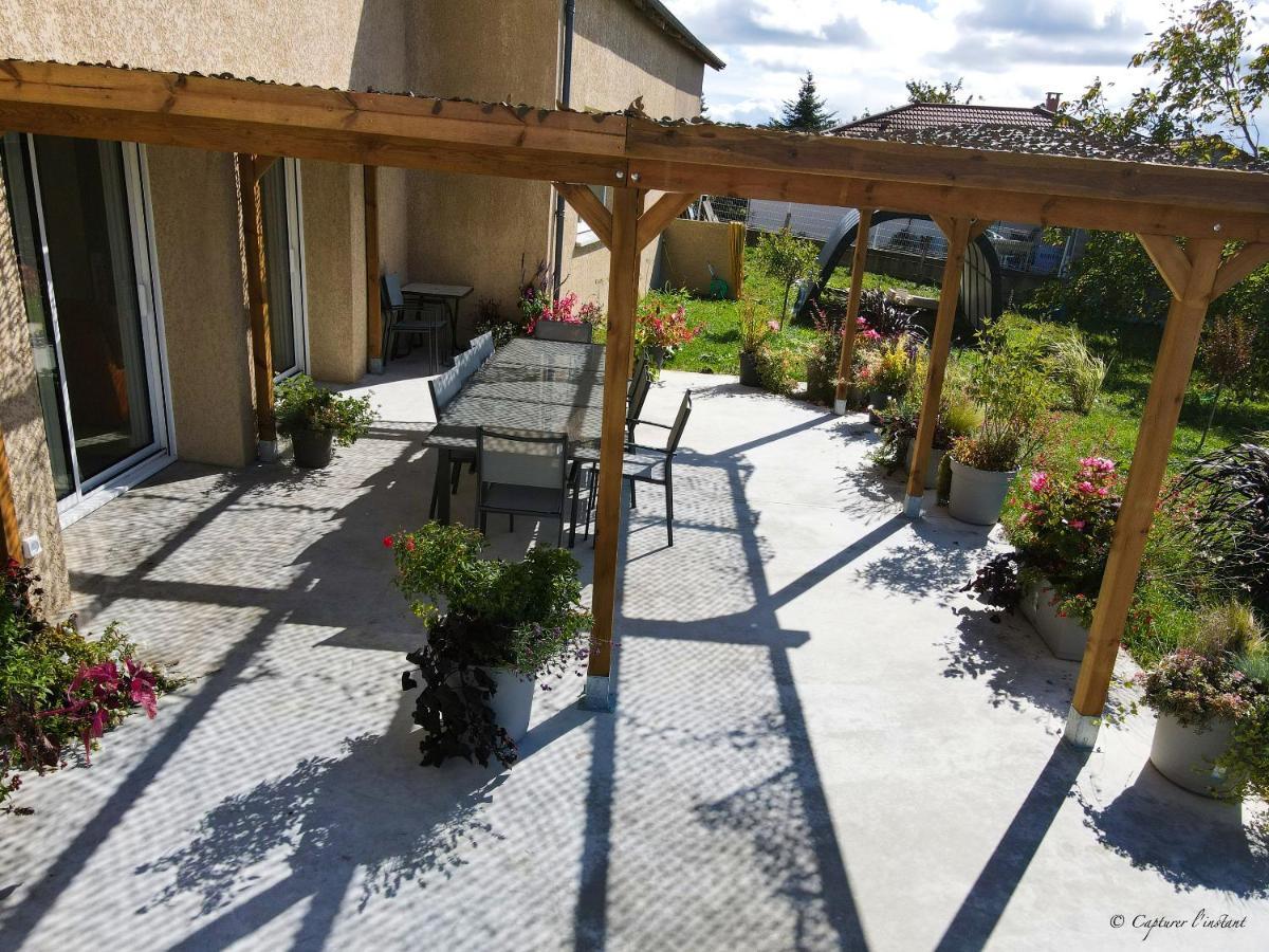 Villa Elegante A Panissieres Avec Piscine Privee Esterno foto